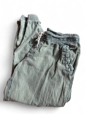 Rip Curl Sage Green Jogger Pants Medium Beach Lounge